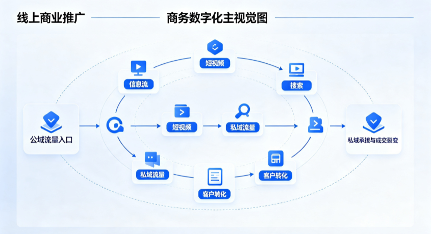 台中线上商业推广怎么做？全域流量闭环搭建与低成本转化实战指南
